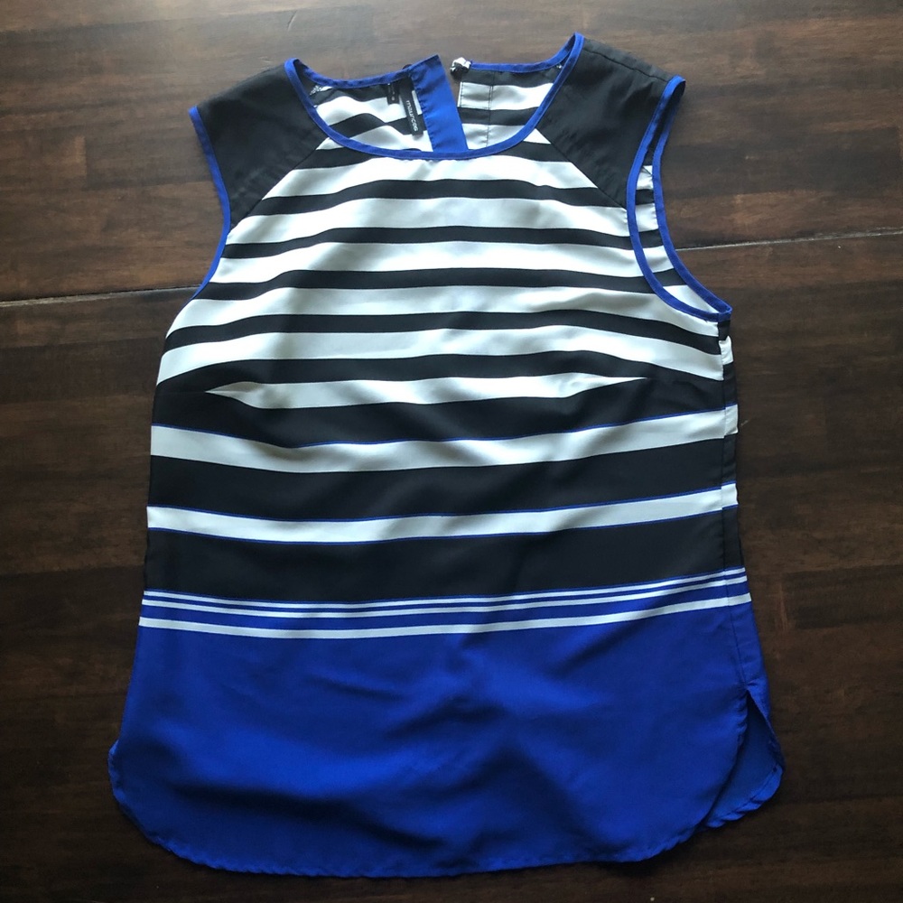 Maurice’s sleeveless striped color block shirt